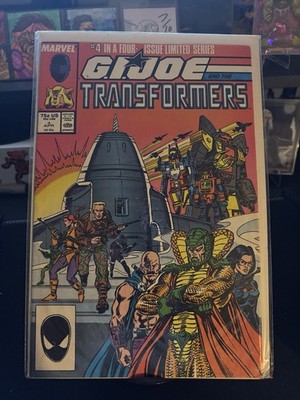 G.I. Joe and the Transformers #4 Marvel 1987 VF/NM Final Issue Serpentor Cover