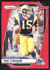 5910K 2024 Panini Prizm #174 Vince Ferragamo Red Wave #/149