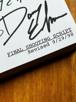Sleepy Hollow Script Signed- Autograph Reprints- Johnny Depp