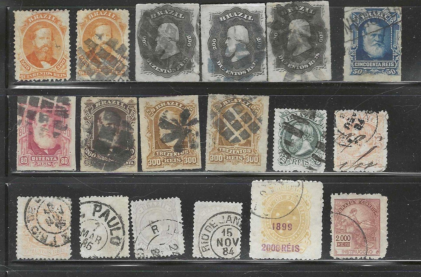  Brazil 19th Century Lot, High Value