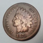 1874 Indian Head Cent.  Nicer Example.