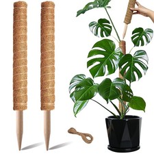 Moss Pole, 2 Pack 17 Inch Monstera Plant Support for Climbing Plants Accessor...