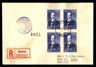 Mayfairstamps Finland 1942 Karelia Block 3.50 Mark Aunus RREgistered First Day C