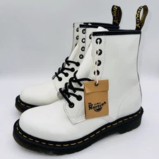 Dr. Martens 1460 Boots Women’s Size 6 EU 37 White Smooth Leather