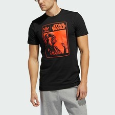 Adidas Originals x Star Wars Darth Vader T-Shirt Adult Small S Black Red Graphic