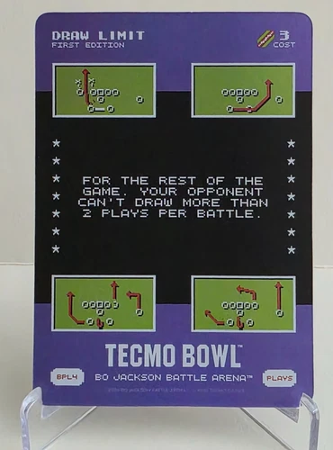 BO JACKSON BATTLE ARENA TECMO BOWL DRAW LIMIT BONUS PLAY FOIL SP BPL4