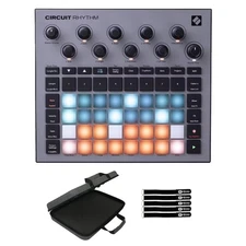 Novation Circuit Rhythm Audio Recording Beat Sample-Based Groovebox w Case