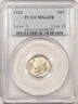 1924 MERCURY DIME - PCGS MS-64 FB FRESH & LOOKS GEM!