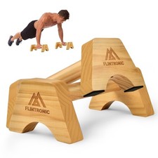 PARALLELE CALISTHENICS LEGNO MANIGLIE FLESSIONI BASSO ALLENAMENTO FITNESS GYM