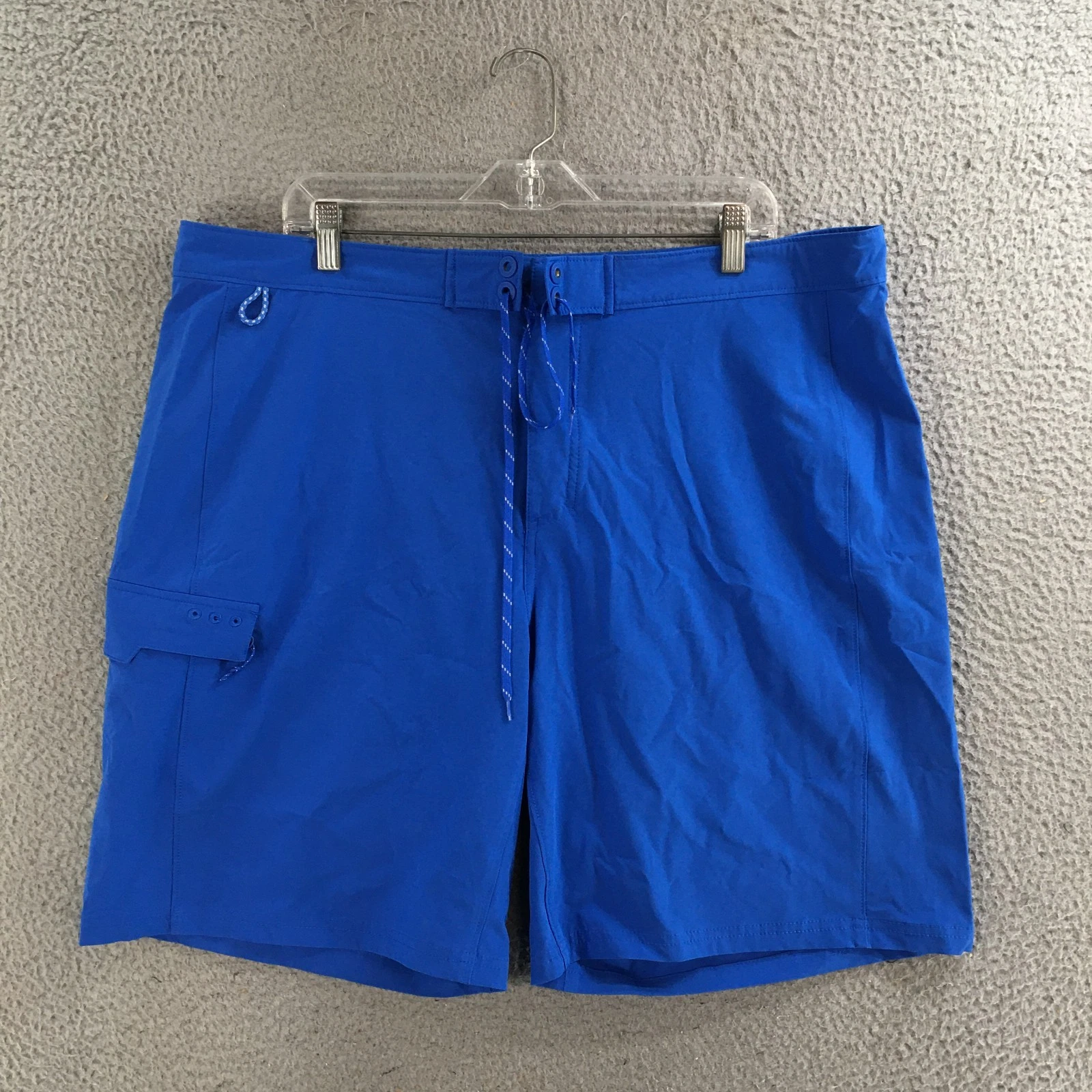 Columbia Shorts Mens 40 Regular PFG Fishing Omni-Shade Drawstring Casual Blue
