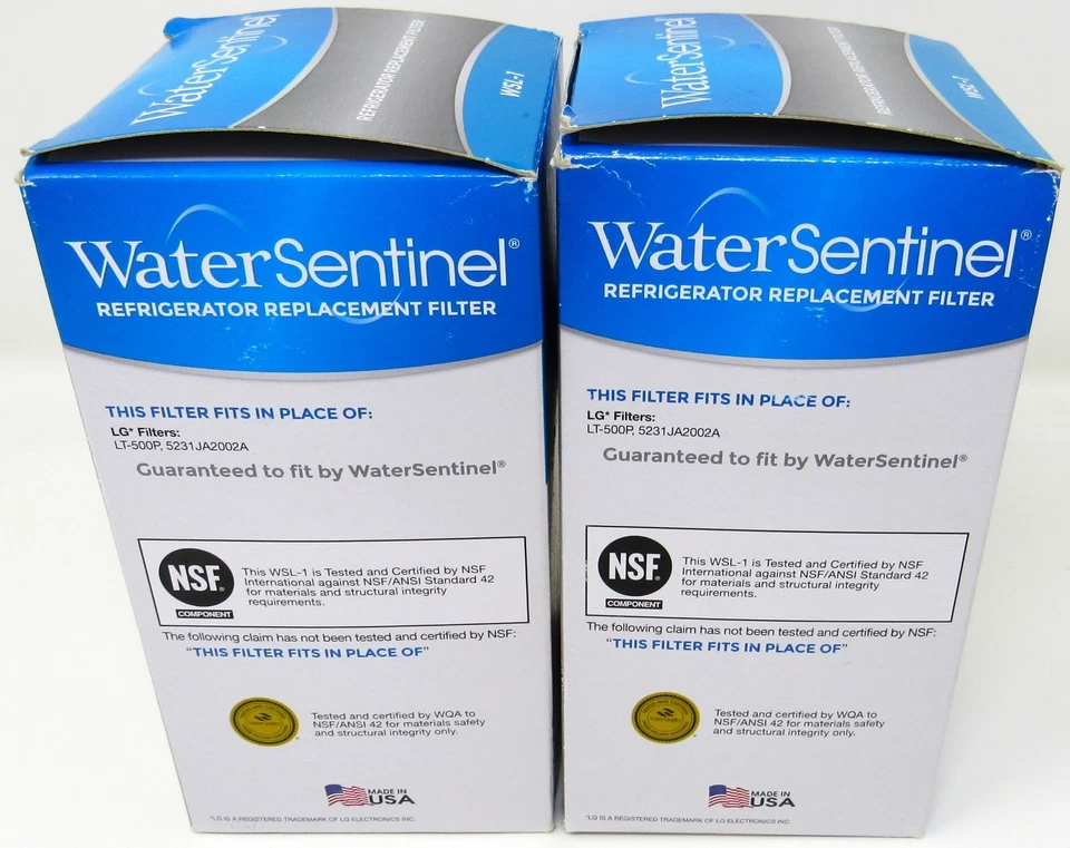 Water Sentinel WSL-1 Refrigerator Replacement Filters Lot of 2 Made in USA New - Image 2 of 4
