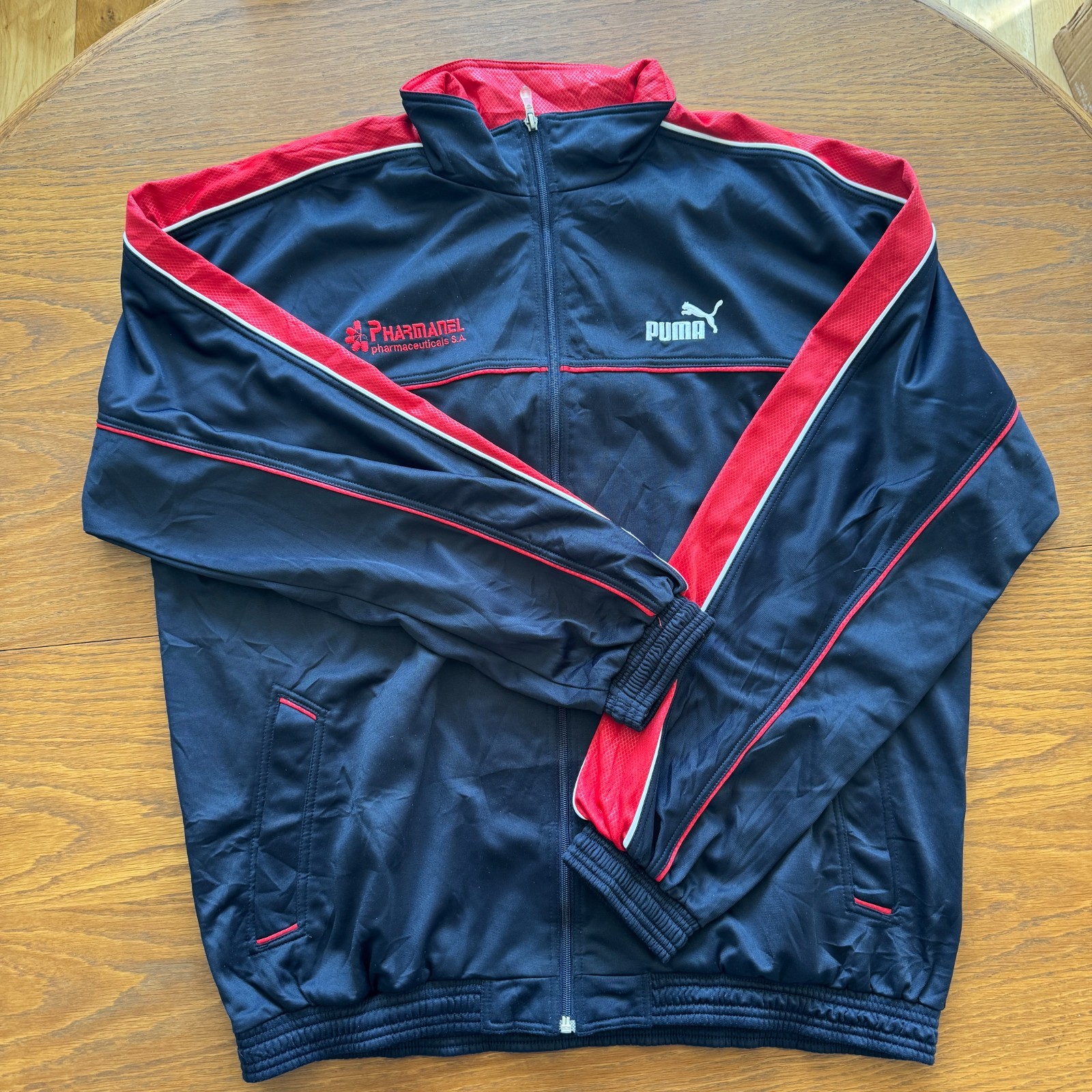 Vintage 90’s Puma Embroidered Mini Logo Colour Block Tracksuit Jacket Large