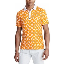 Golf Shirt Moisture Wicking for Men Dry Fit Polo Shirts Short Sleeve Print Pe...