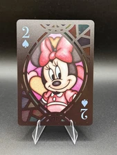 2021 Tenyo Disney Stained Glass Playing Cards Disney Minnie Mouse #2 CC1