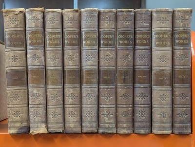 Cooper's Works J Fenimore Cooper 10 vols complete 1893 Peter Fenelon G 260514
