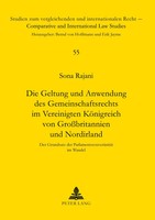 Sona Rajani | Die Geltung Und Anwendung Des Gemeinschaftsrechts Im...