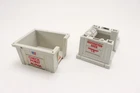 1985 GI Joe Check Point Alpha Parts, Ground Base And Upper Base Boxes, Hasbro