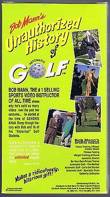 BOB MANN'S UNAUTHORIZED HISTORY OF AUTOMATIC GOLF (1992 VHS)
