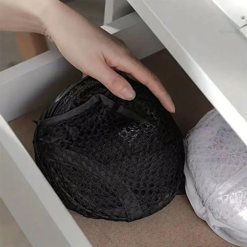 Mesh Pop-up Laundry Basket Foldable Dirty Clothes Large Capacity Storage 1 PC - Picture 16 of 24