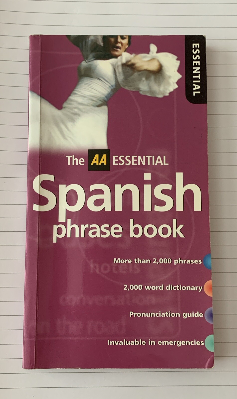 AA Essential Spanish Phrasebook (AA Essential Phrase Book S.) Paperback Book The