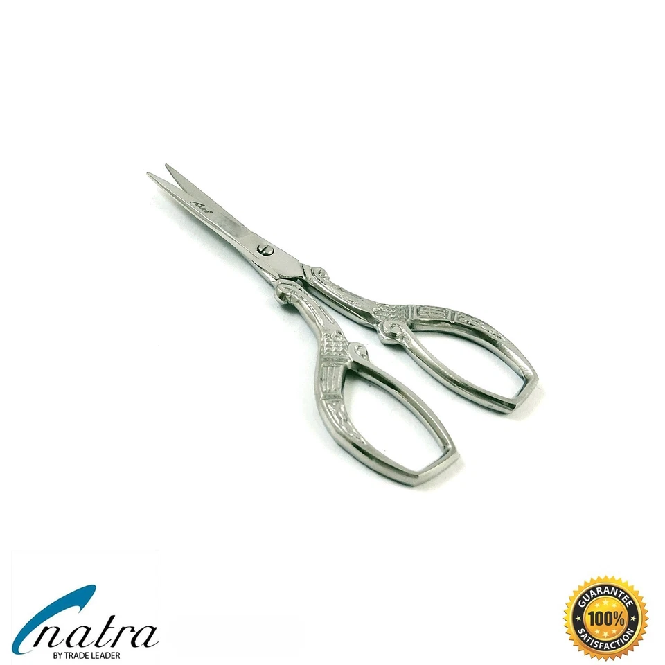 Stickschere 9,5 cm Fadenschere Nähenschere Handarbeitschere Schere NATRA - Bild 3 von 4