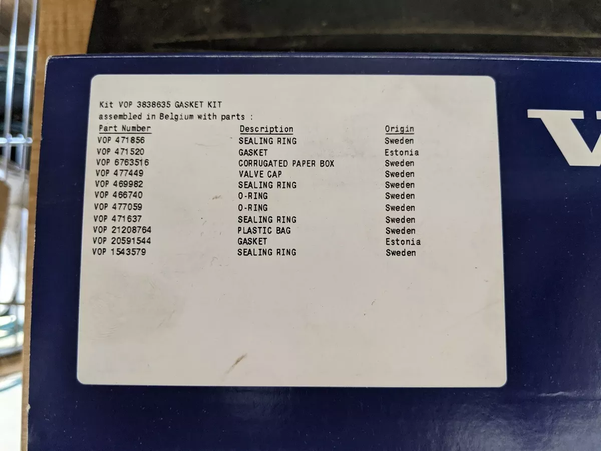 New Genuine Volvo Penta Decarb Gasket Kit Part Number 3838635 | eBay