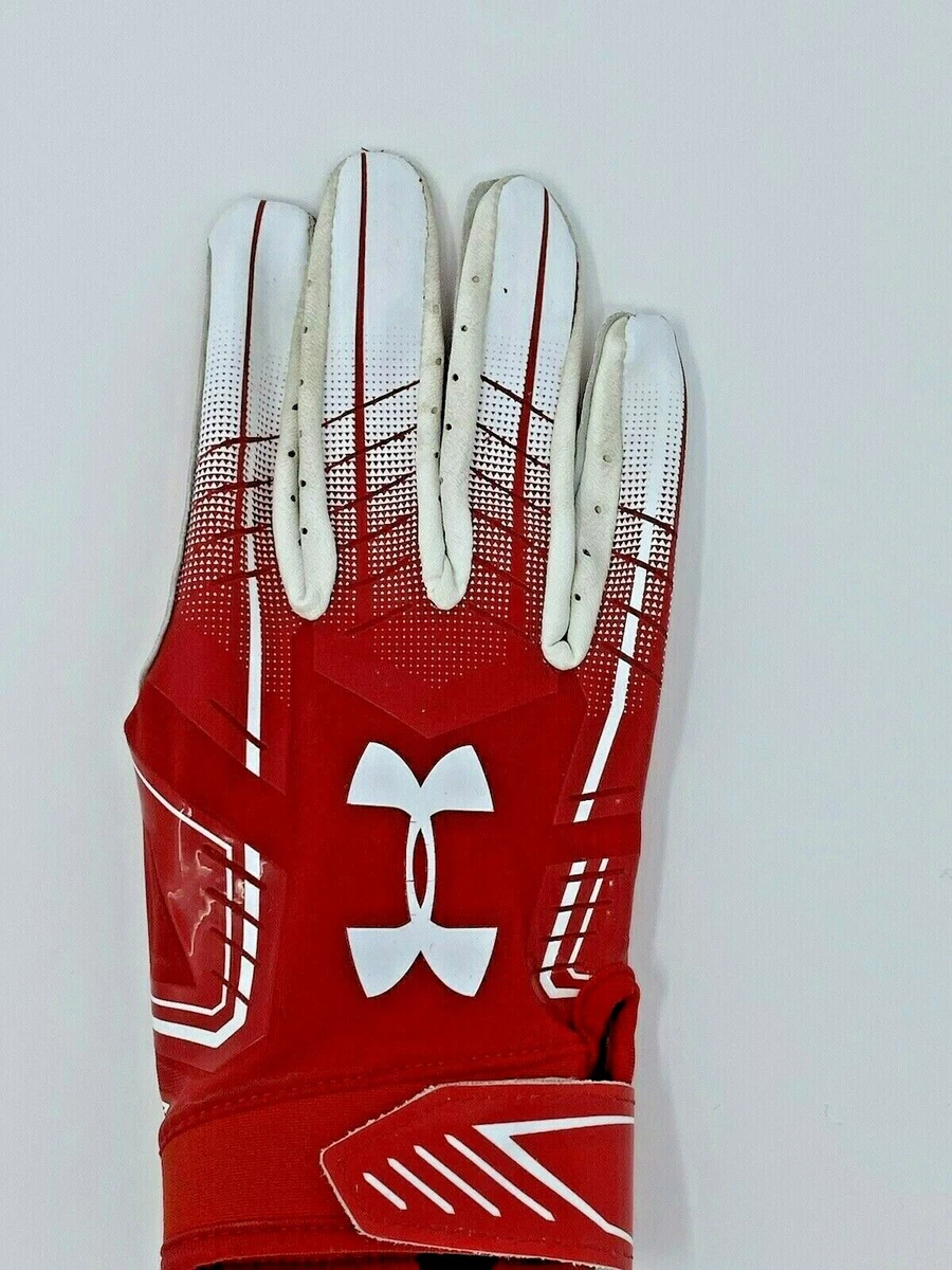Under armour football gloves red online