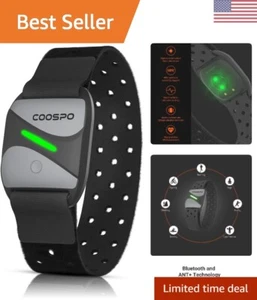 Moniteur de fréquence cardiaque HW807, Bluetooth 5.0 ANT+ HRM avec HR Zone LED Ind...
