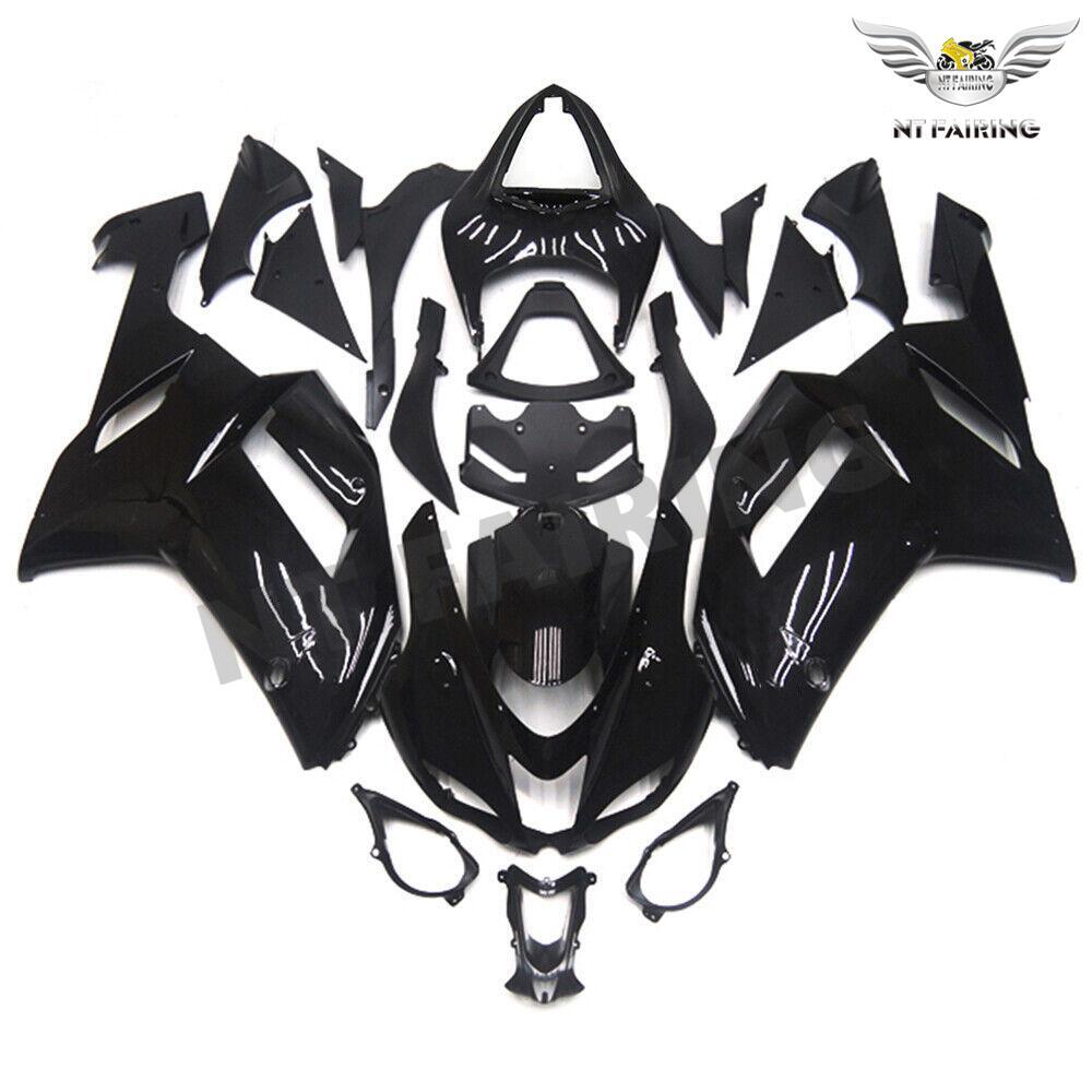 Fit for Kawasaki Ninja ZX6R 2007-2008 Injection Glossy Black Fit for Kawasaki Ninja ZX6R 2007-2008 Injection Glossy Black