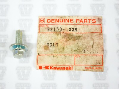 Kawasaki NOS NEW 92150-1339 Flanged Bolt 6x20 KL KX KDX KLX KVF VN