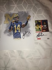 Josh Metellus Michigan Wolverines Signed autographed 8x10 football photo & CARD