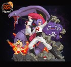 NomNom Figures - Team Rocket Jesse James Meowth Statue, Pokemon