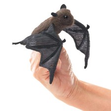 Folkmanis Mini Bat Finger Puppet Engaging Interactive Puppet for Storytelling