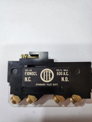 NEW - I.T.E GOULD F10N0CL AUXILIARY INTERLOCK 600V MAX STD. PILOT DUTY (RC 2-3)