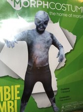 Halloween Costume Morph costume Zombie Boys Large 10-12 New
