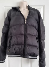 Women's Jacket Black Padded Women Unisex Avenzi Roma Size S