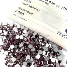 288pcs Preciosa Genuine Czech Crystals 34ss Light Amethyst flatbacks ss34 6.5mm
