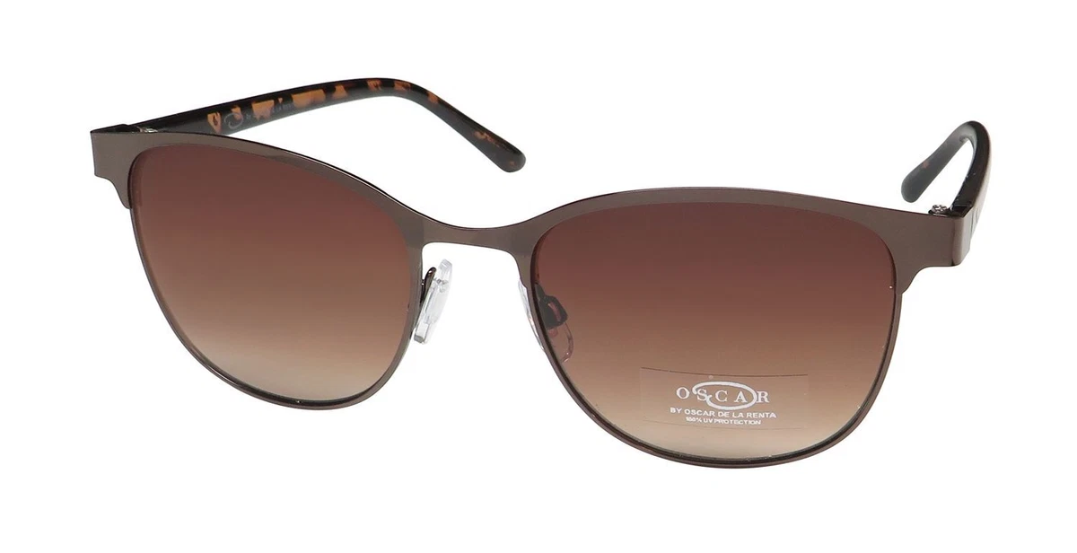 Oscar De La Renta Cat eye Brown Metal Frame Sunglasses NWT Oscar de la Renta Cat Eye Sunglasses for Women for sale | eBay main image 2