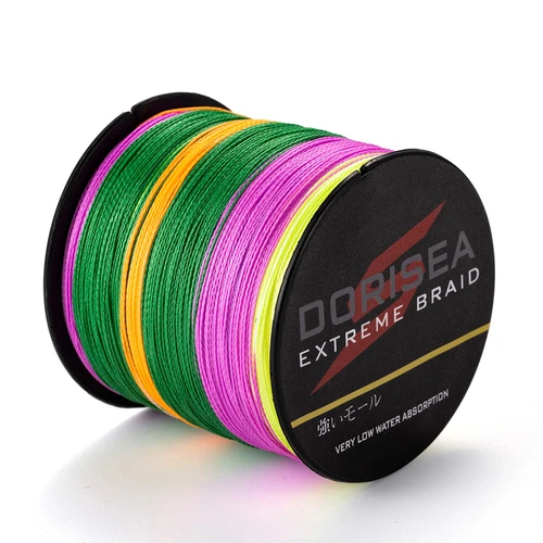 Dorisea 100M~2000M Braided Fishing Line PE Dynema Multicolor Braid 6LB~300LB