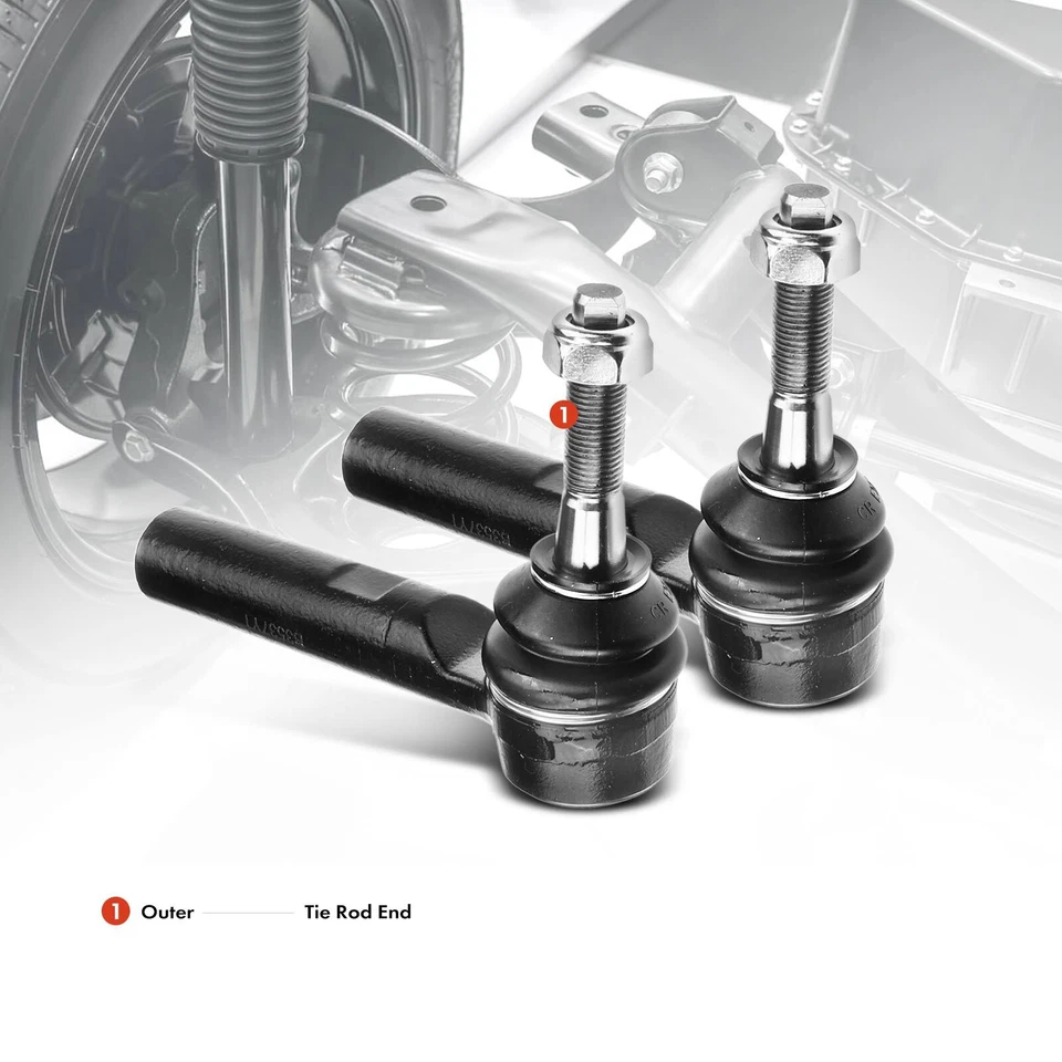 Kit de extremo de varilla de amarre de cremallera y piñón para Chrysler Town & Country Dodge Grand Caravan Foto 2 de 4