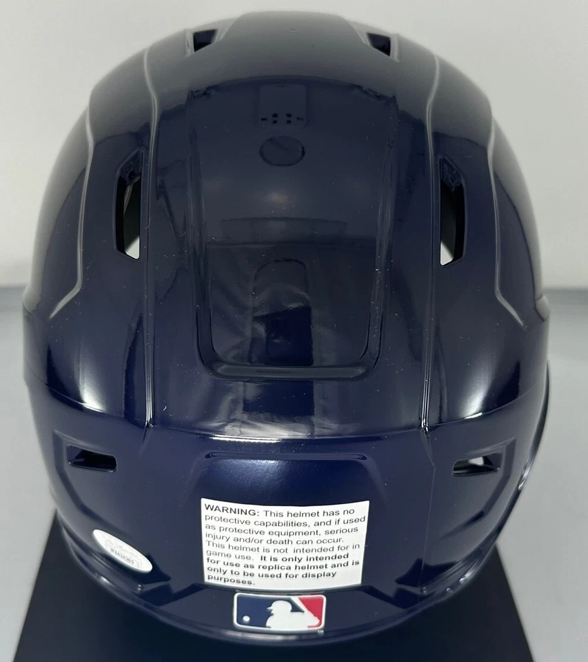 Brewers WILLIAM CONTRERAS Signed Full Size Milwaukee Rawlings Blue Helmet AUTO - Image 2 of 2