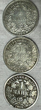 Deutschland 1 Mark 1906 A, 1906 D,  1906 A Deutsches Kaiserreich Silber