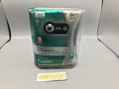 Logitech QuickCam Fusion USB Webcam - 1.3mp HD Camera Echo Free Microphone 