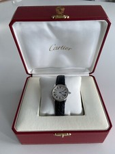 Cartier Ronde Solo Women’s 29mm Stainless Steel Black Crocodile Leather Watch 8