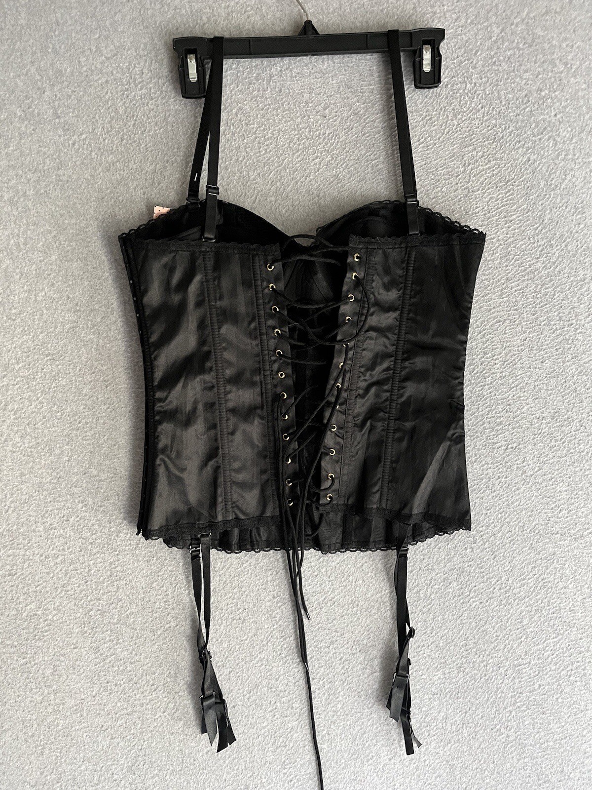 Seventilmidnight Corset Womens L Black Whimsigoth Romance Dark Fairy Sexy NWT