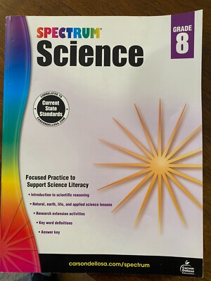 Spectrum Science, Grade 8 by Spectrum (2014, Trade Paperback)