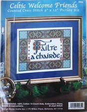 Design Works Celtic Welcome Friends Cross Stitch Kit NIP