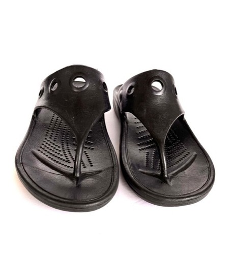 Holey Soles Slip On Flip Flop Sandals Women's Black 8 | eBay