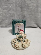 Miniature Tea Set Woodland Snowman C & F Enterprises