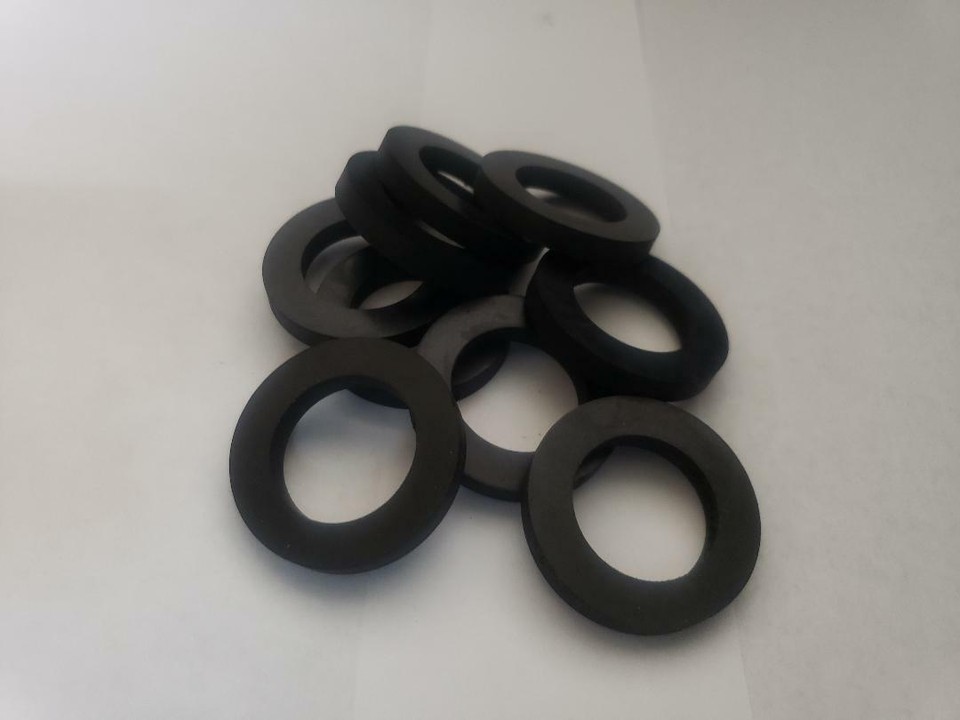 Lotto 4 Ruote In Gomma Antimarcatura – 5″ OD X 1-1/4″ Larghezza X 3/8″ ID – Modello 5PIN51